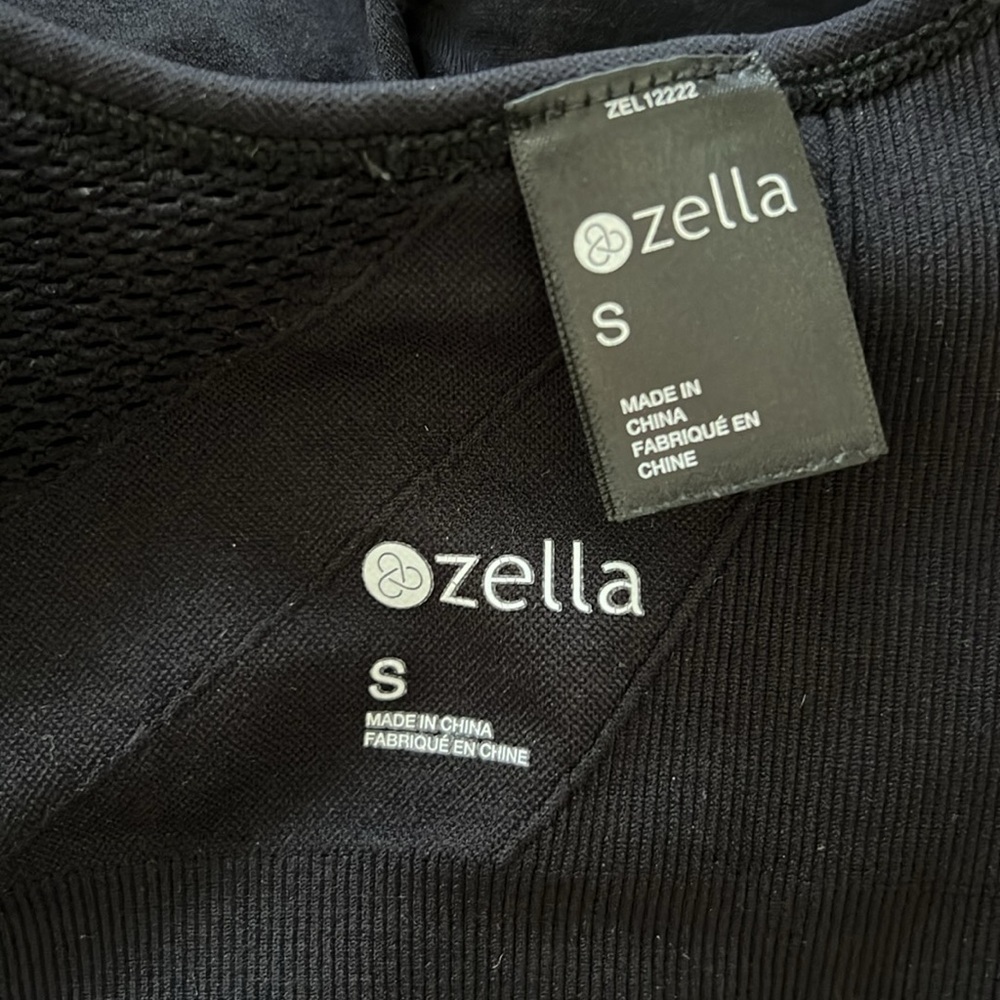 Zella Pulse Seamless Sports Bra Black Racerback NWOT - Picture 12 of 16
